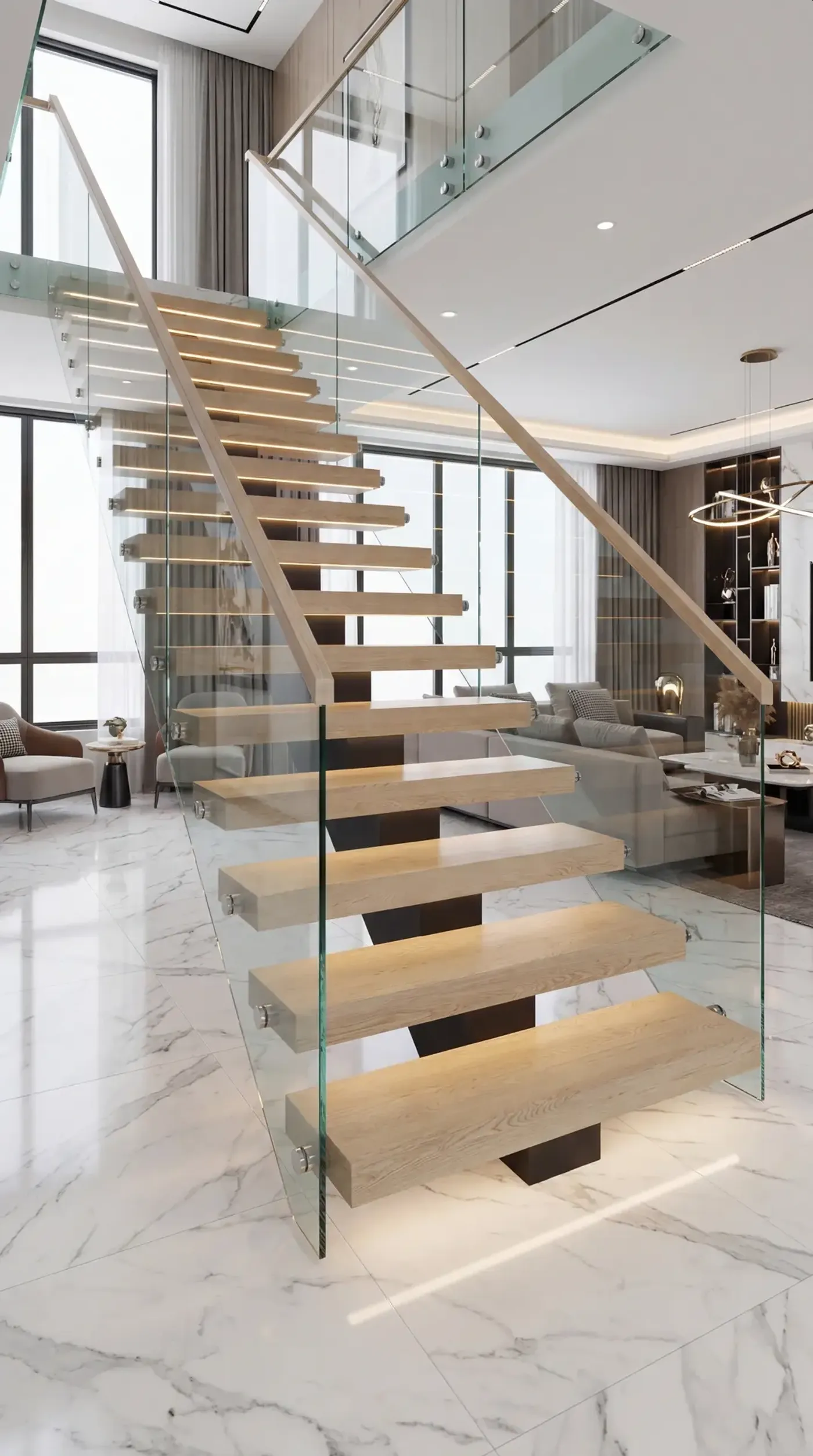 Glass Tread Cantilevered Systems in Palm Beach, FL